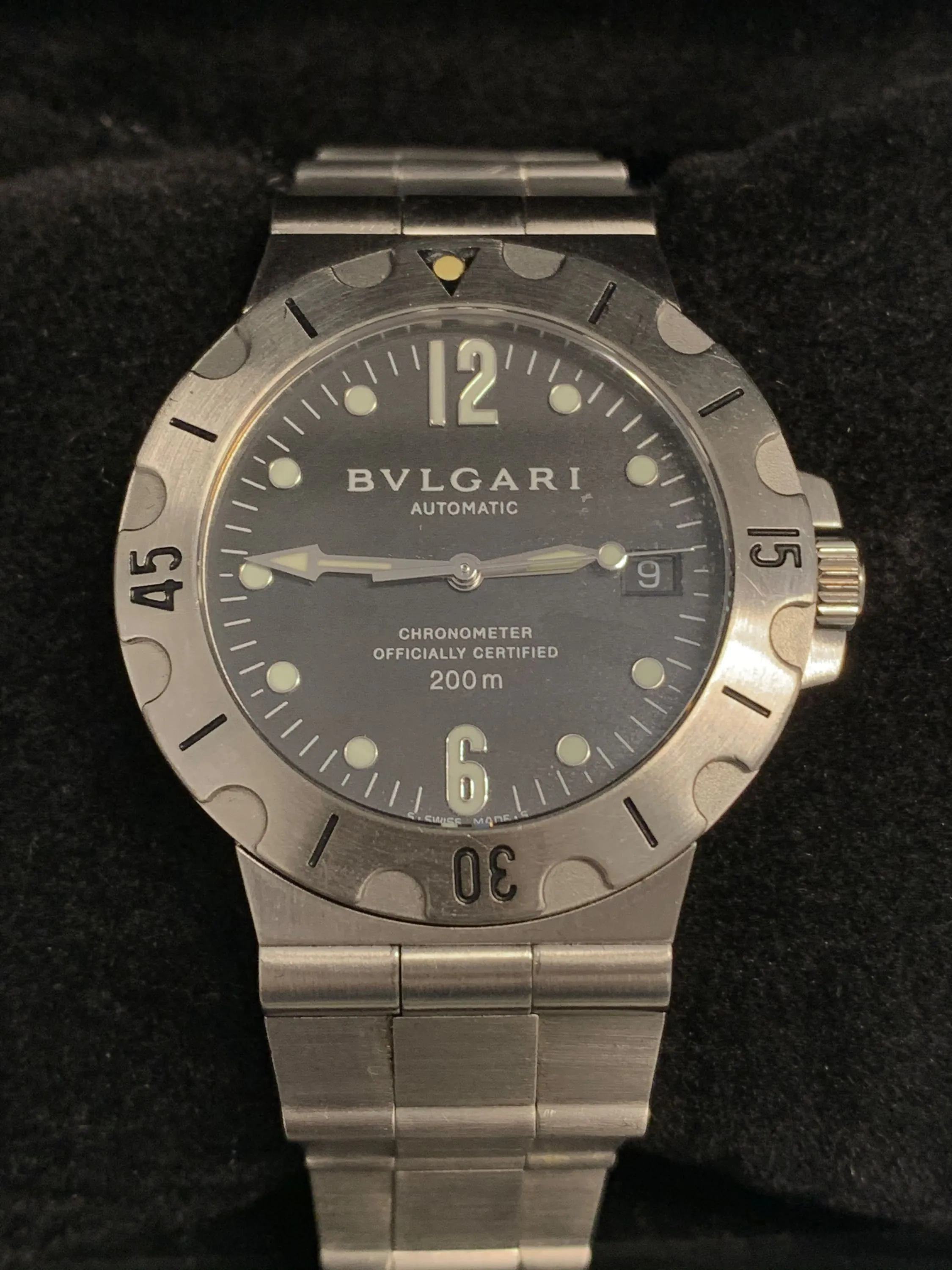 BVLGARI Sport Diving Watch Waterproof up to 600FT - $10K APR Value w/ CoA!