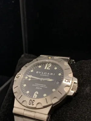 BVLGARI Sport Diving Watch Waterproof up to 600FT - $10K APR Value w/ CoA!