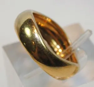 CARTIER 1970s Vintage Wavy Band Ring in 18K Yellow Gold - $15K VALUE