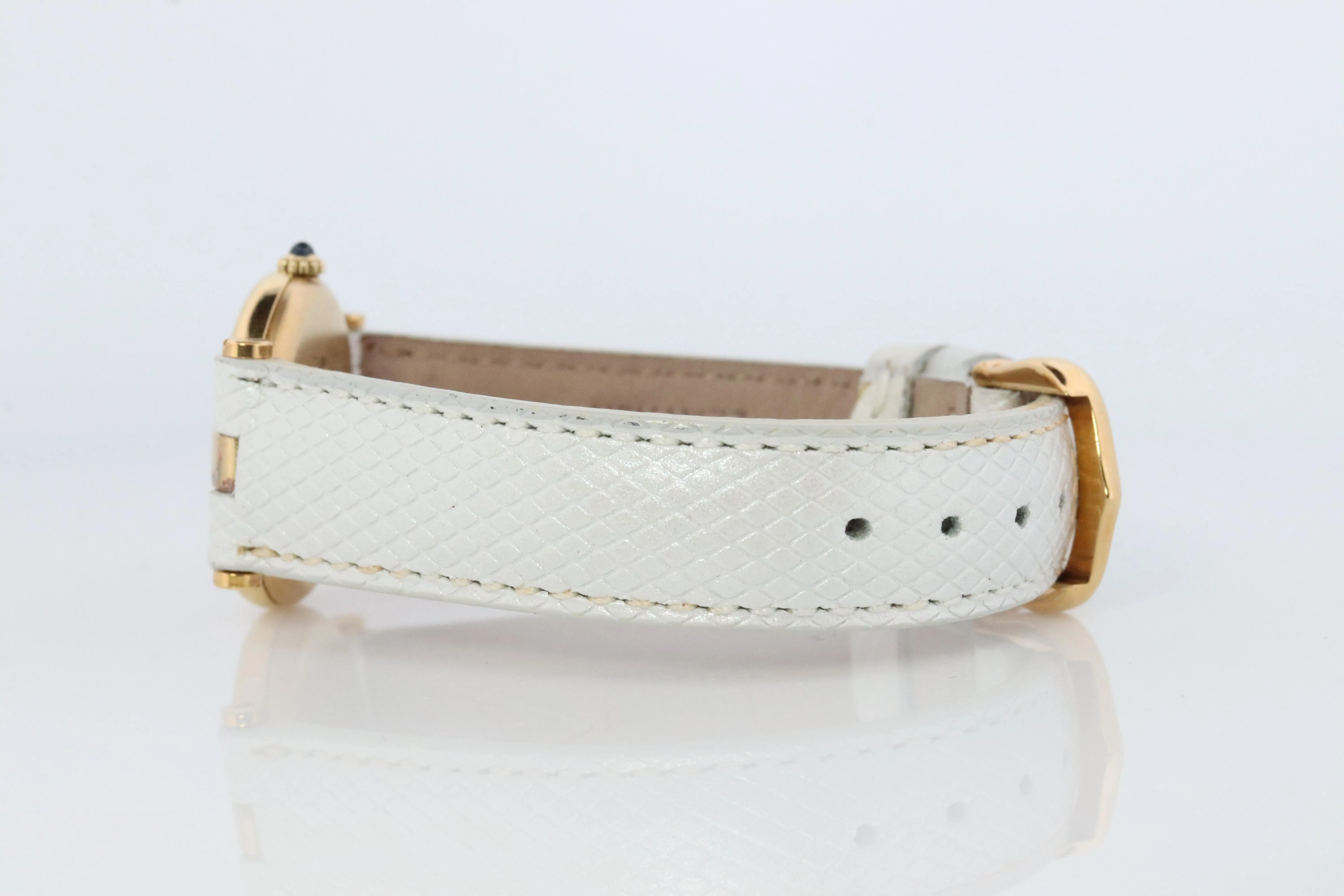 Cartier Watch. Must de Cartier Vendome Round Argent Vermeil 24mm Dial.