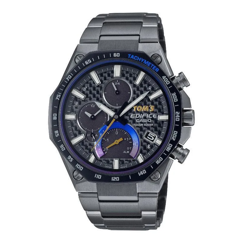 CASIO EDIFICE TOMS LIMITED EDITION MENS 100M BLUETOOTH SOLAR - EQB-1100TMS-1ADR