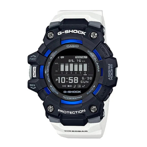 Casio G-Shock G-SQUAD Bluetooth¶ô¶÷ White Resin Band Watch GBD100-1A7 GBD-100-1A7