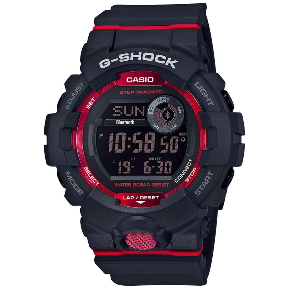 Casio Mens G-Shock Black Resin Strap Black Digital Dial Quartz Watch - GBD800-1