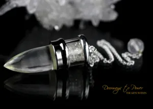 Clear Quartz Herkimer Diamond Crystal Pendulum