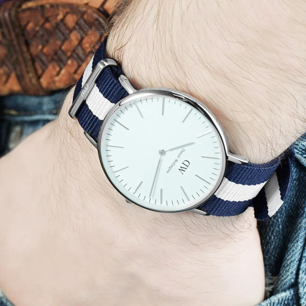 Daniel Wellington Classic Glasgow 36mm Women's Silver Watch DW00100047