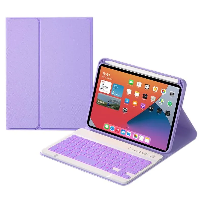 Detachable Bluetooth Keyboard Case For Ipad Mini 6 With Colourful Backlight & Holder