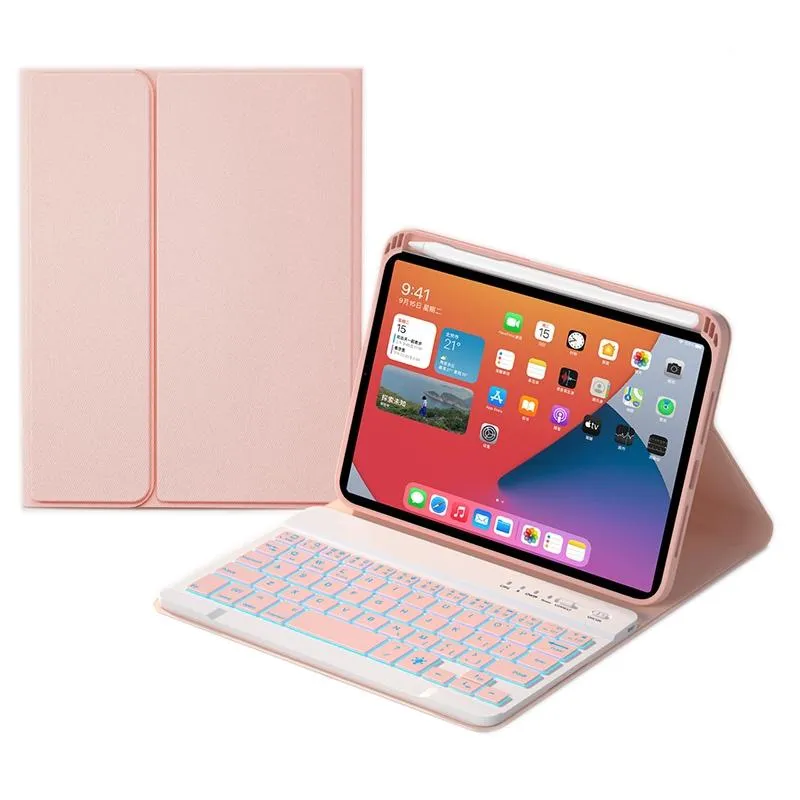 Detachable Bluetooth Keyboard Case For Ipad Mini 6 With Colourful Backlight & Holder
