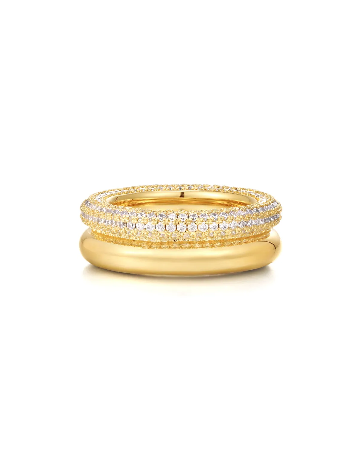 Double Amalfi Ring in Gold Size 6