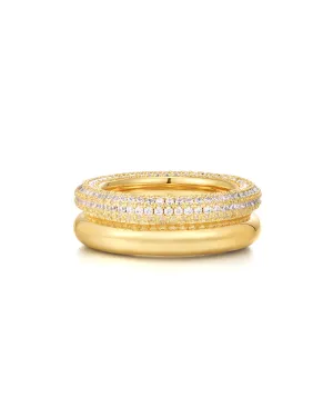 Double Amalfi Ring in Gold Size 6