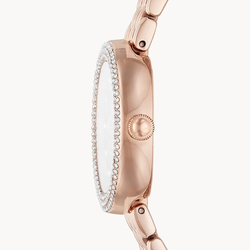 EA Watch Two Hand Rose Gold Ladies D