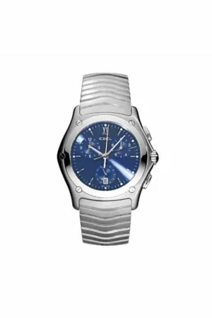 ebel classic wave 41mm stainless steel men's watch