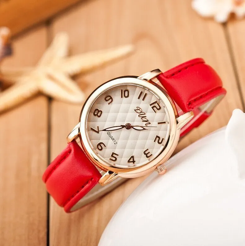 Elegant Luxury Women Watch Fashion Generous Leather Quartz Watch Ladies Dress Casual Wristwatch Relogio Feminino Clock Hot