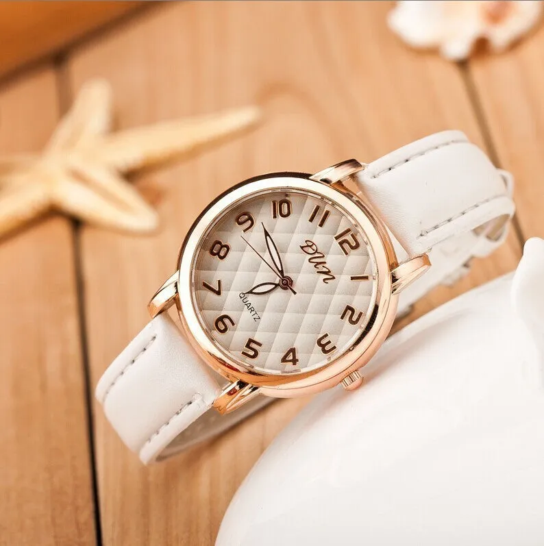 Elegant Luxury Women Watch Fashion Generous Leather Quartz Watch Ladies Dress Casual Wristwatch Relogio Feminino Clock Hot