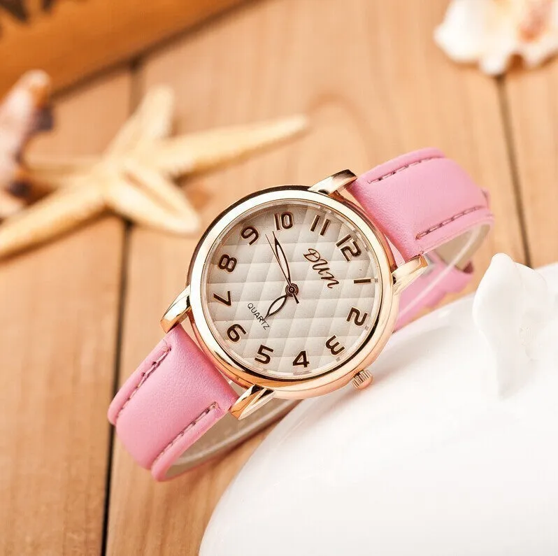 Elegant Luxury Women Watch Fashion Generous Leather Quartz Watch Ladies Dress Casual Wristwatch Relogio Feminino Clock Hot