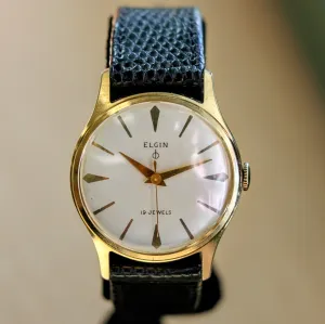 ELGIN DuraPower Wristwatch 19 Jewels Ref. 4254 Grade 752 Vintage U.S.A Watch