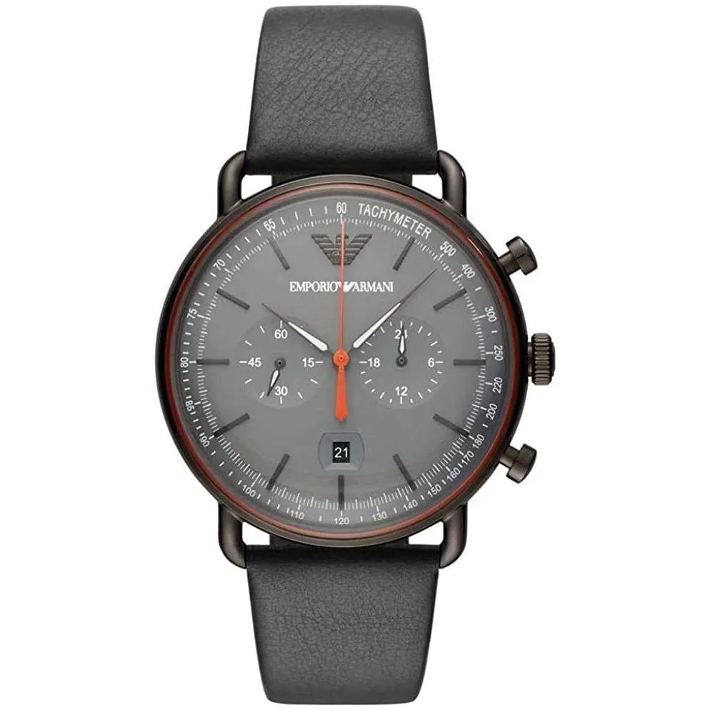 Emporio Armani Men's Aviator Black Watch AR11168