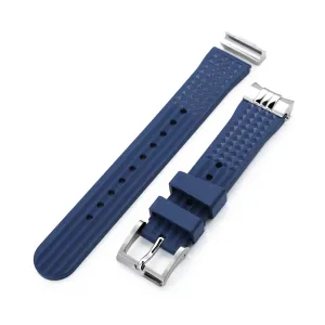 Endlink Plus Chaffle Navy Blue FKM Rubber watch strap compatible with Seiko Sumo SPB103