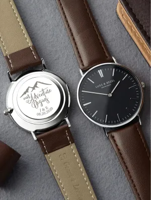 Engraved Watch For Him -Personalized Watch for Him