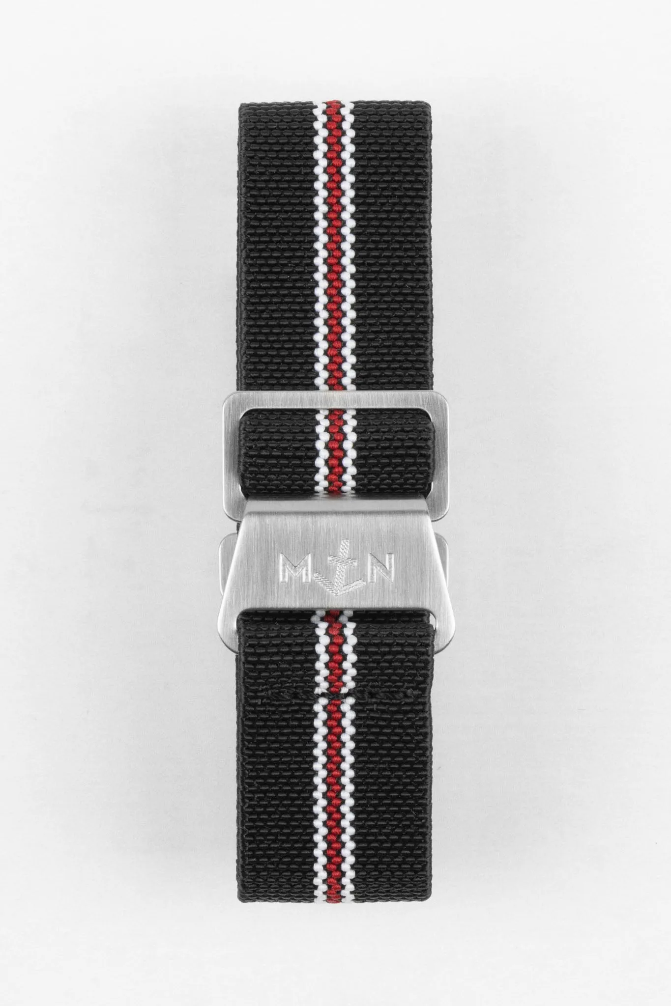 Erika's Originals CORSA MN™ Strap with RED Centerline - BRUSHED Hardware