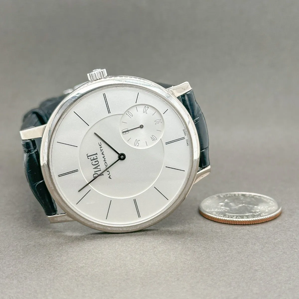 Estate 18K W Gold Piaget Altiplano Men’s Automatic Watch Ref#P10697