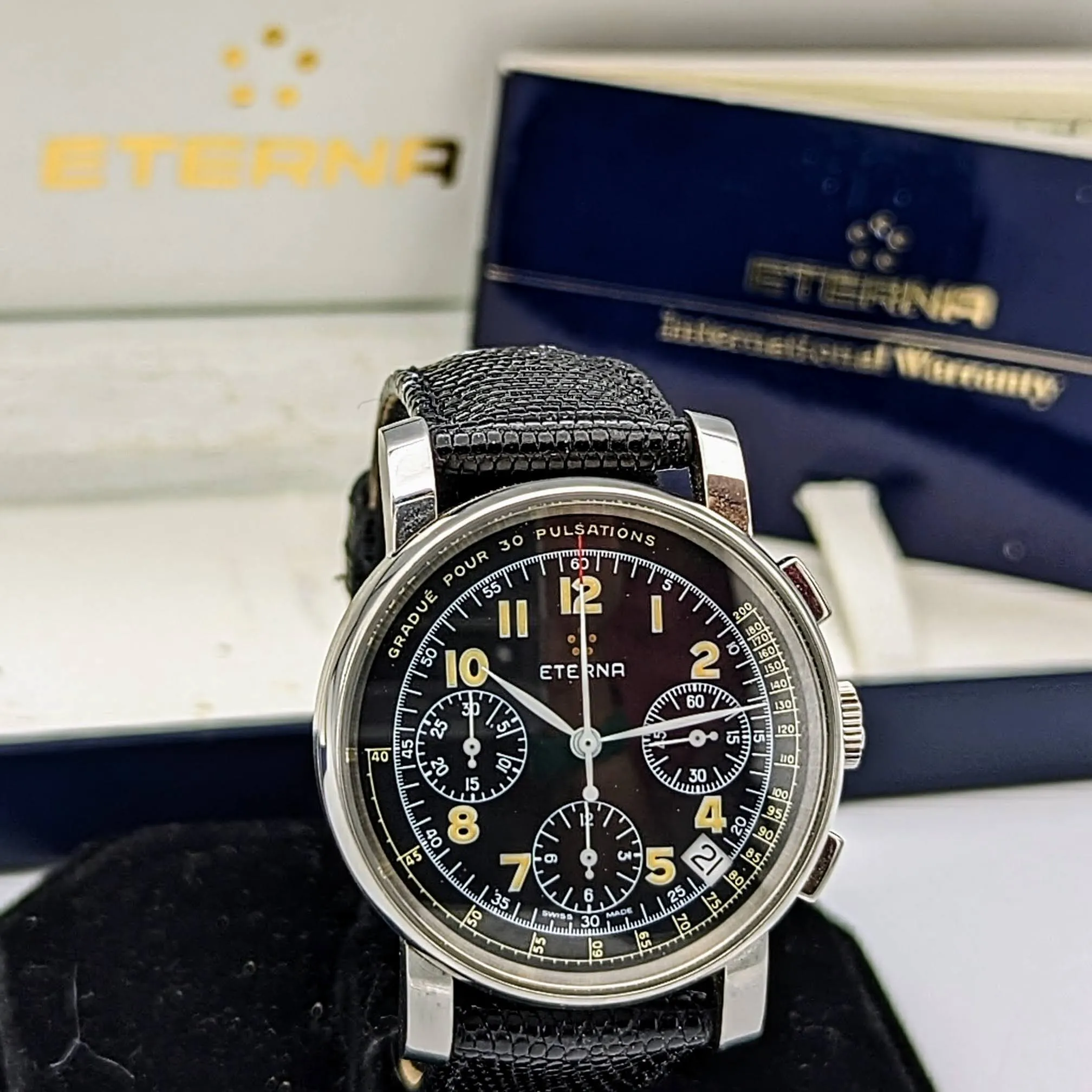 ETERNA Air Force Pulsometer Chronograph - Doctor's Watch - Special Edition No. 032