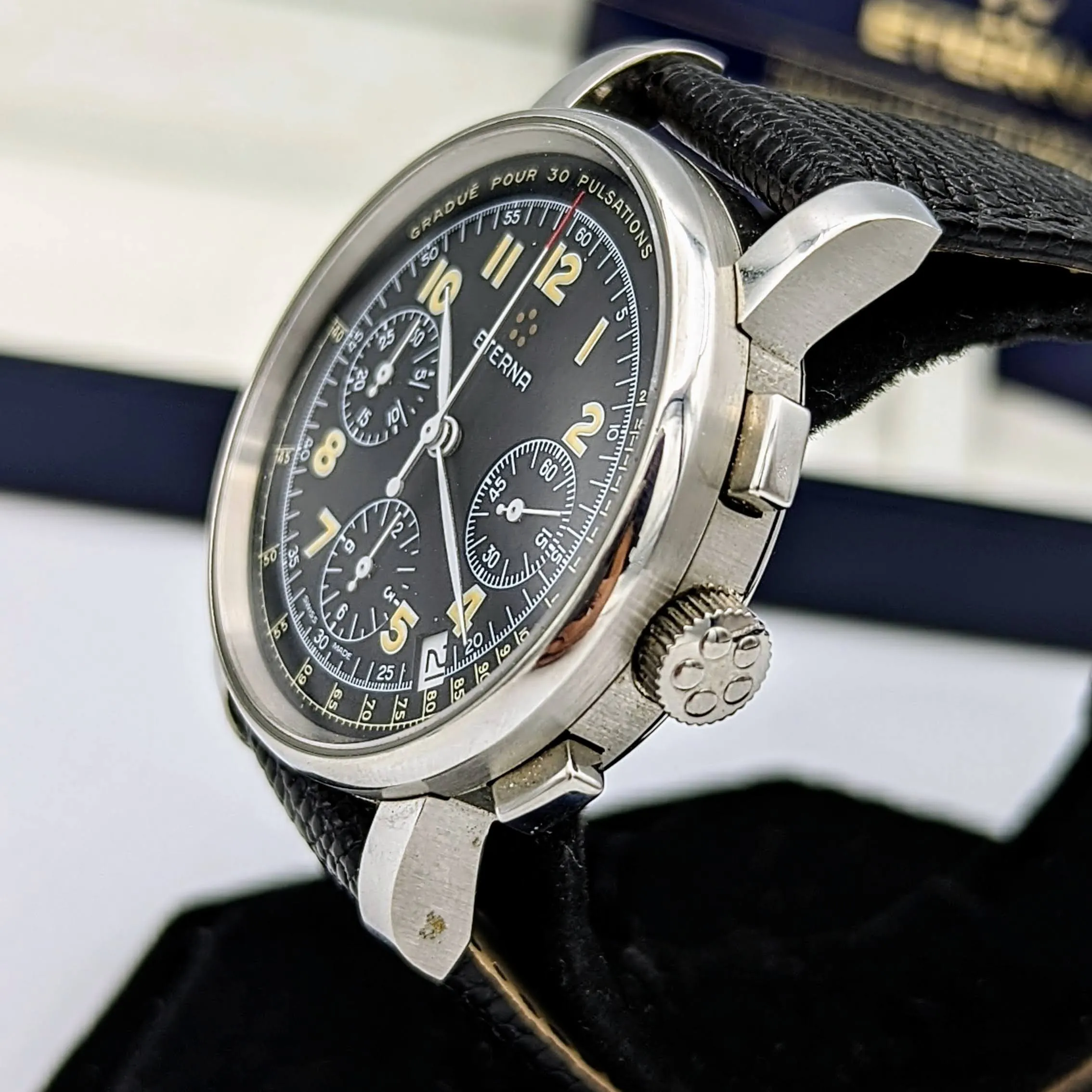 ETERNA Air Force Pulsometer Chronograph - Doctor's Watch - Special Edition No. 032