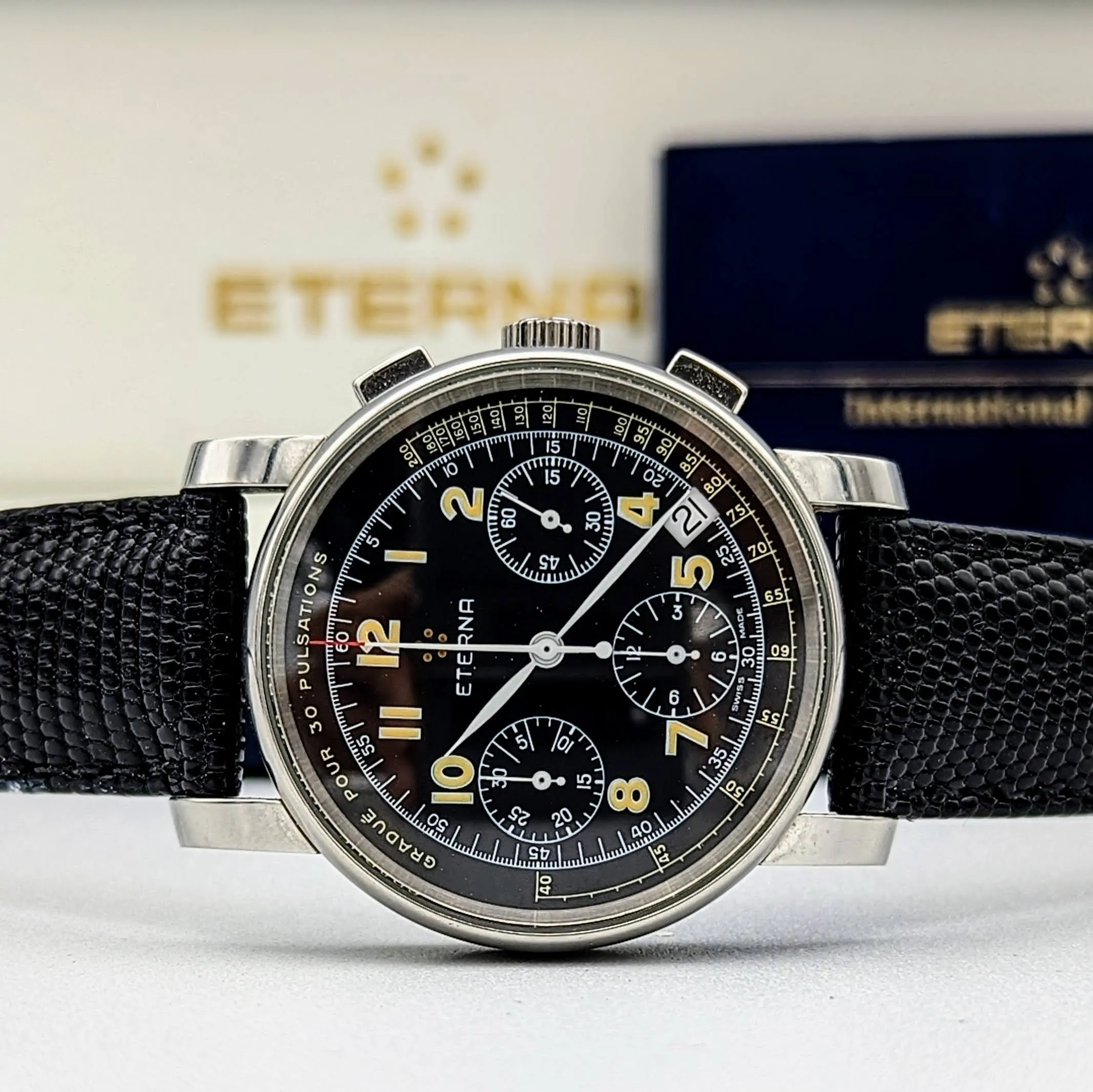 ETERNA Air Force Pulsometer Chronograph - Doctor's Watch - Special Edition No. 032