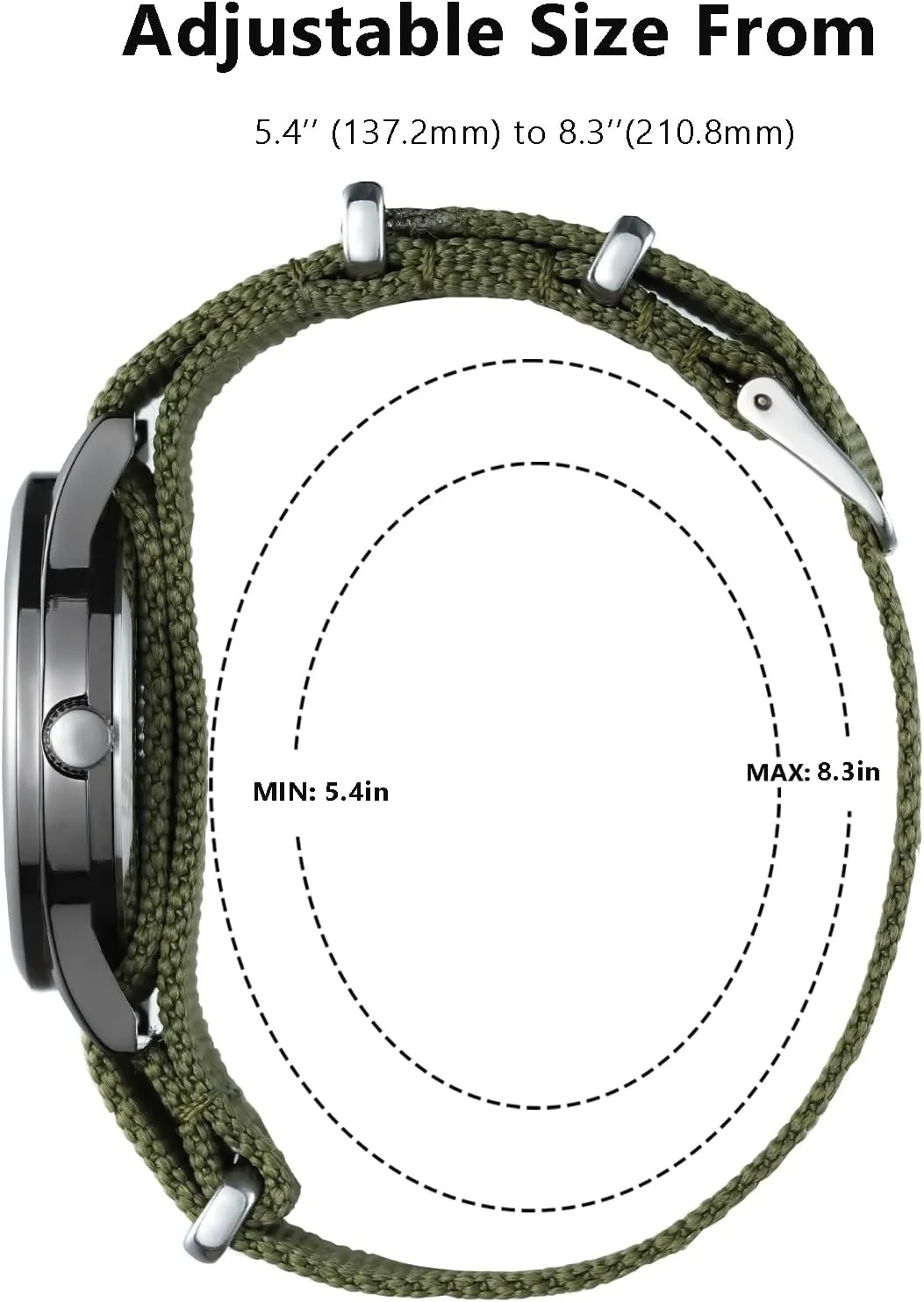 Expedition Scout Wrist Watch for Men Women 38mm Rugged Outdoor Wind Up Military Analog Watches, Everyday Quartz Wristwatch for All