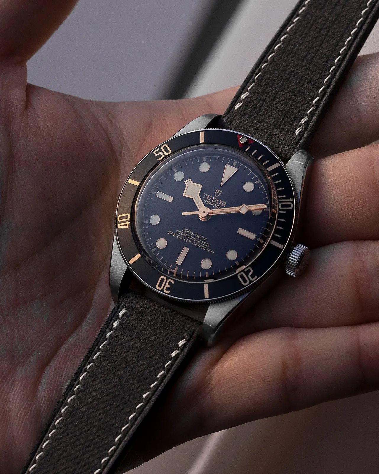 Fabric Leather Strap (Aged Wood)