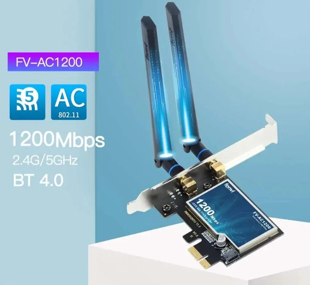Fenvi 1200mbps Dual Band Wifi Card with Bluetooth4.0
