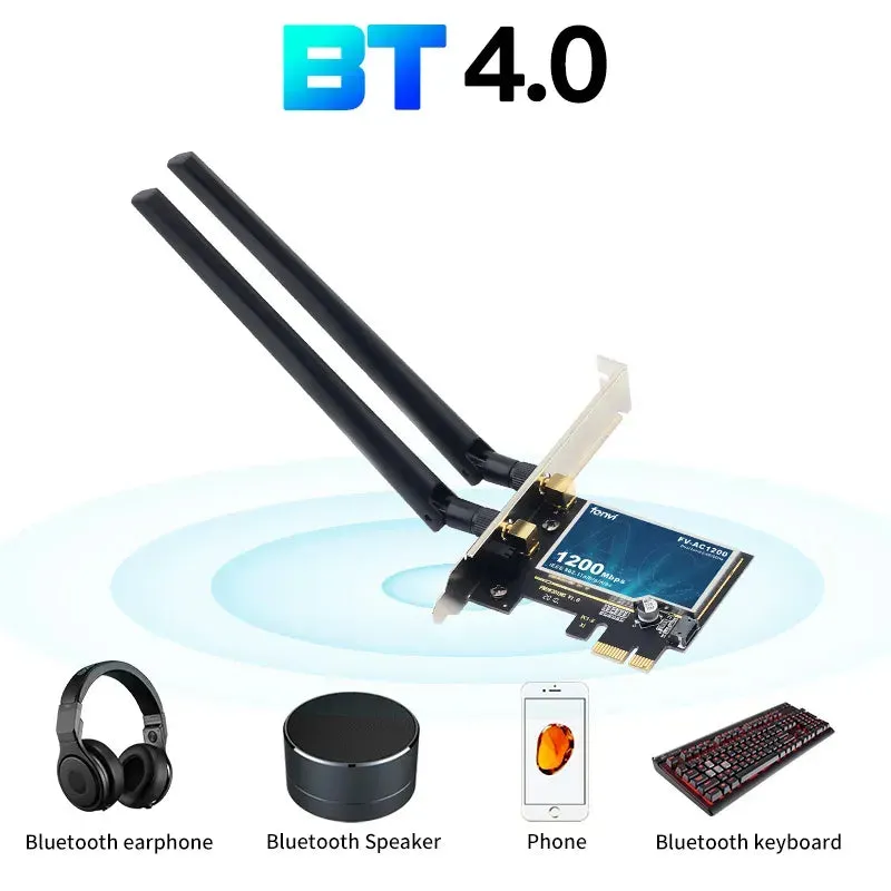 Fenvi 1200mbps Dual Band Wifi Card with Bluetooth4.0