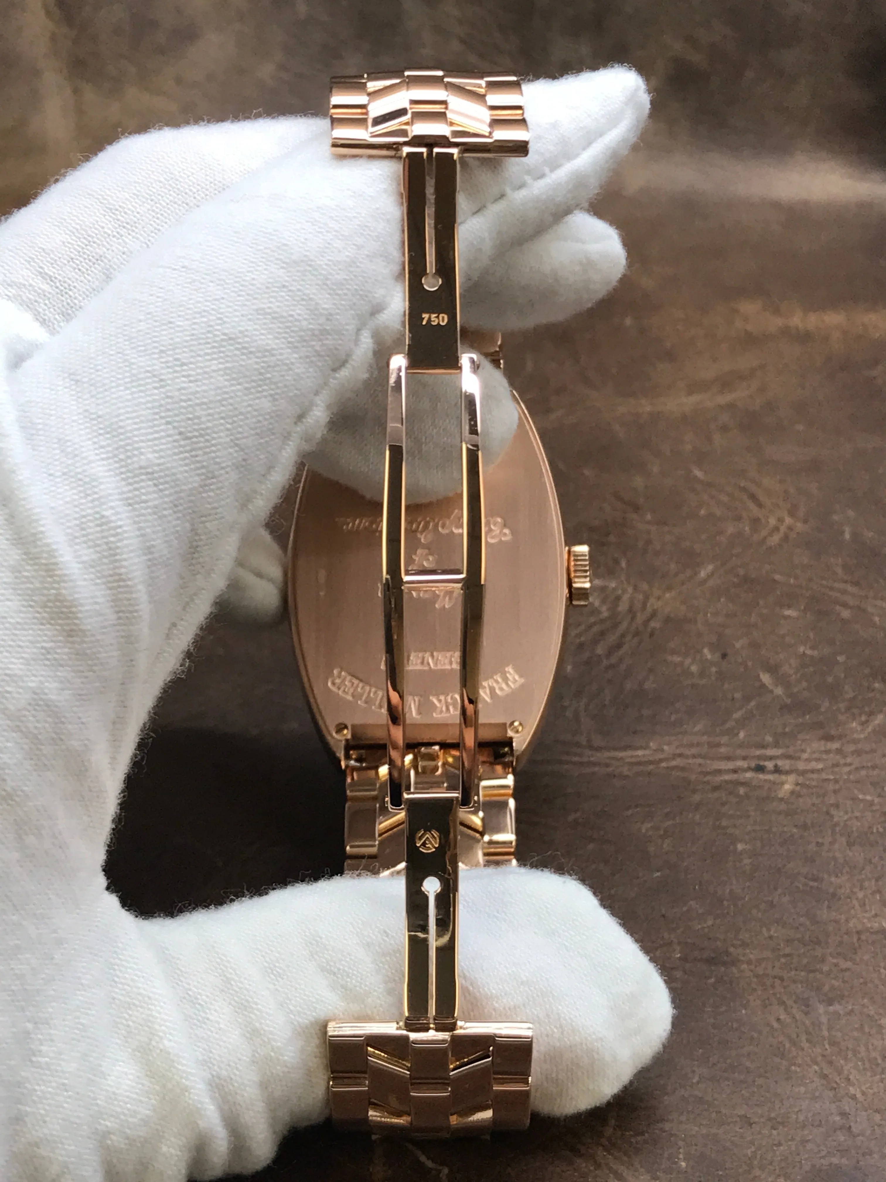 Franck Muller Calendar GMT 18k Rose Gold 5850 Q 24 Silver Dial Automatic Watch