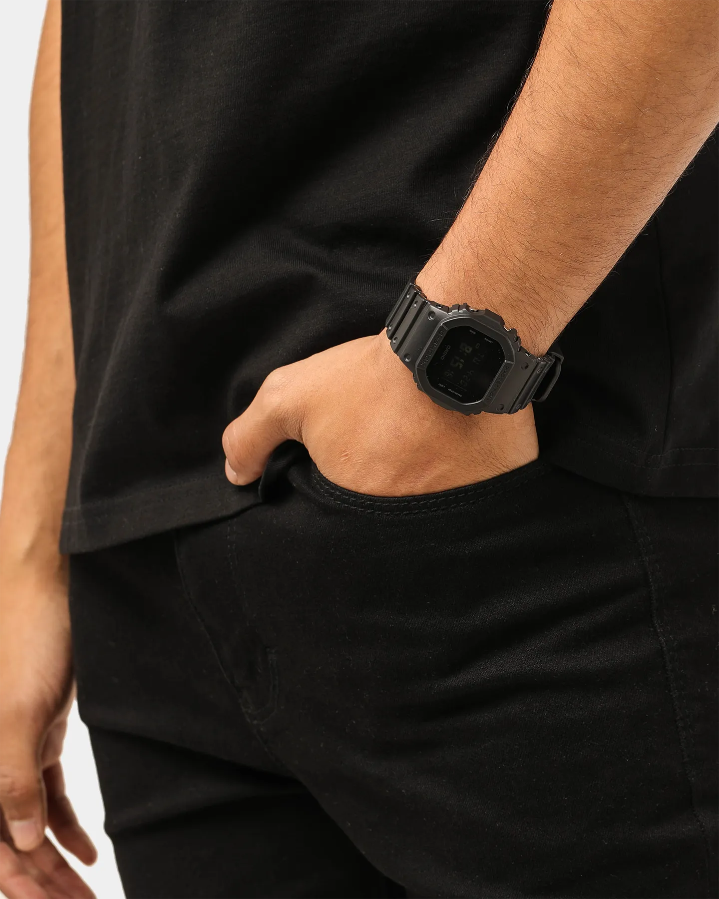 G Shock DW5600 Black/Black