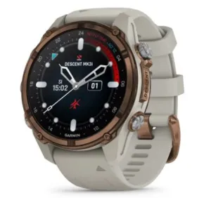 Garmin Descent Mk3i – 43 mm Bronze PVD Titanium with French Gray Silicone Band