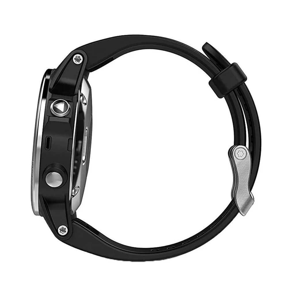 Garmin fenix 5S Black Silicone Band Heart Rate Technology GPS Smart Watch - 010-01685-02