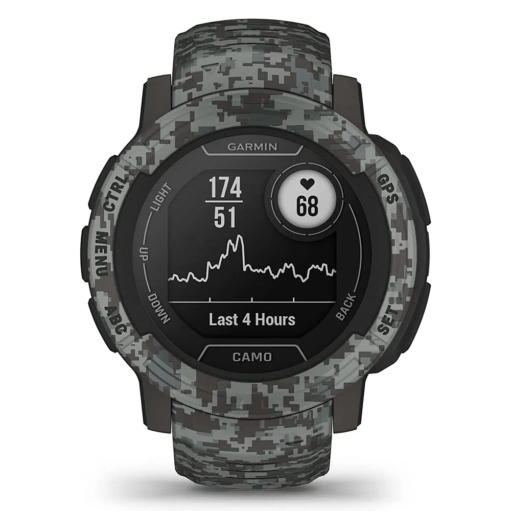 Garmin Instinct 2 - Camo Edition Graphite Camo Smaller-Sized Multi-GNSS Support Watch - 010-02626-13