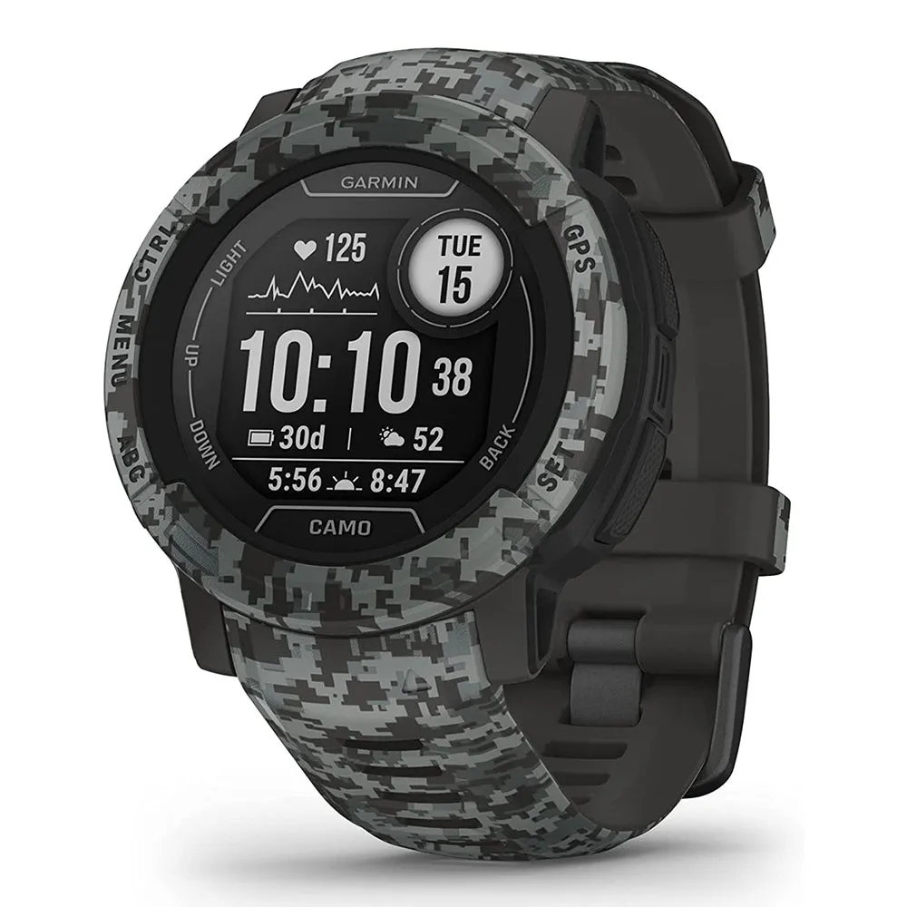 Garmin Instinct 2 - Camo Edition Graphite Camo Smaller-Sized Multi-GNSS Support Watch - 010-02626-13