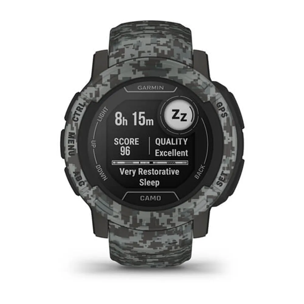 Garmin Instinct 2 - Camo Edition Graphite Camo Smaller-Sized Multi-GNSS Support Watch - 010-02626-13