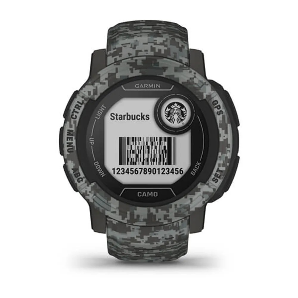 Garmin Instinct 2 - Camo Edition Graphite Camo Smaller-Sized Multi-GNSS Support Watch - 010-02626-13