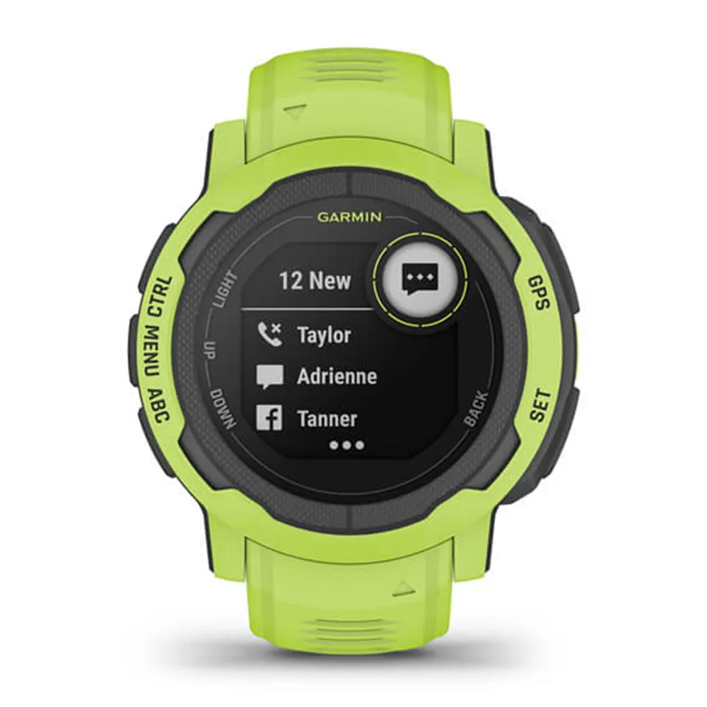 Garmin Instinct 2 - Standard Edition Electric Lime Smaller-Sized Multi-GNSS Support Watch - 010-02626-11