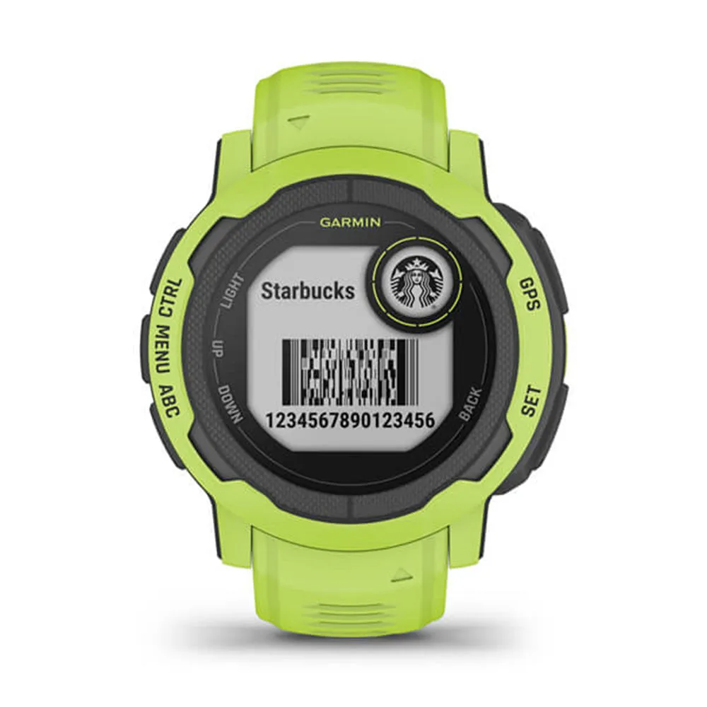 Garmin Instinct 2 - Standard Edition Electric Lime Smaller-Sized Multi-GNSS Support Watch - 010-02626-11