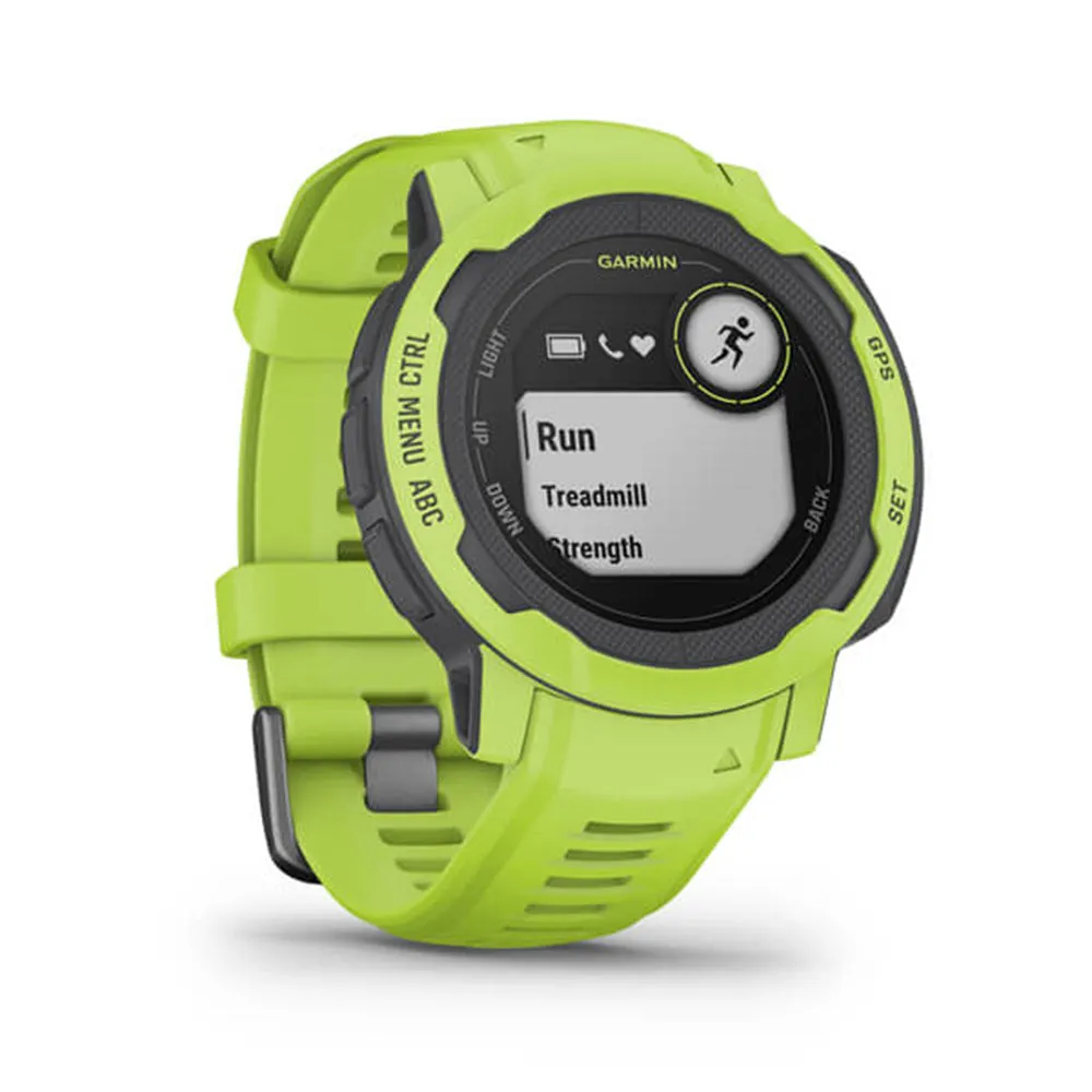 Garmin Instinct 2 - Standard Edition Electric Lime Smaller-Sized Multi-GNSS Support Watch - 010-02626-11