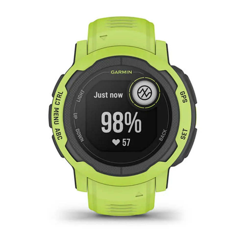 Garmin Instinct 2 - Standard Edition Electric Lime Smaller-Sized Multi-GNSS Support Watch - 010-02626-11