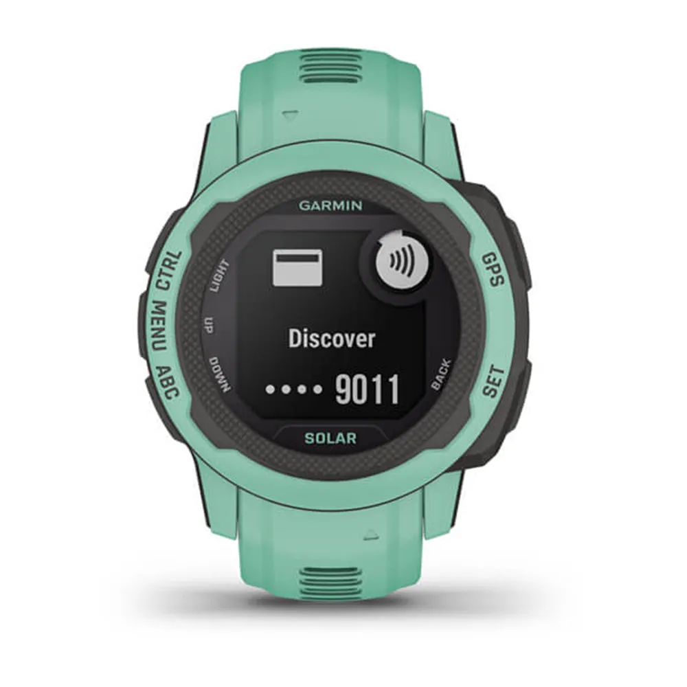 Garmin Instinct 2S Solar Mist Gray Smaller-Sized Rugged Outdoor Solar Charging Capabilities Multi-GNSS Support Watch - 010-02627-11