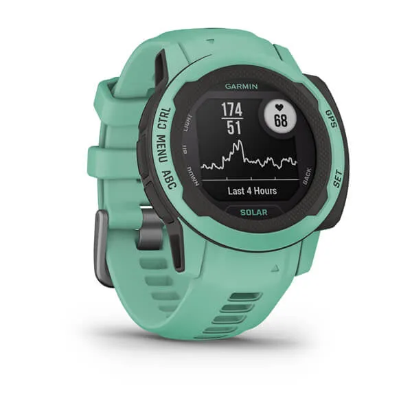 Garmin Instinct 2S Solar Mist Gray Smaller-Sized Rugged Outdoor Solar Charging Capabilities Multi-GNSS Support Watch - 010-02627-11