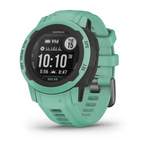 Garmin Instinct 2S Solar Mist Gray Smaller-Sized Rugged Outdoor Solar Charging Capabilities Multi-GNSS Support Watch - 010-02627-11