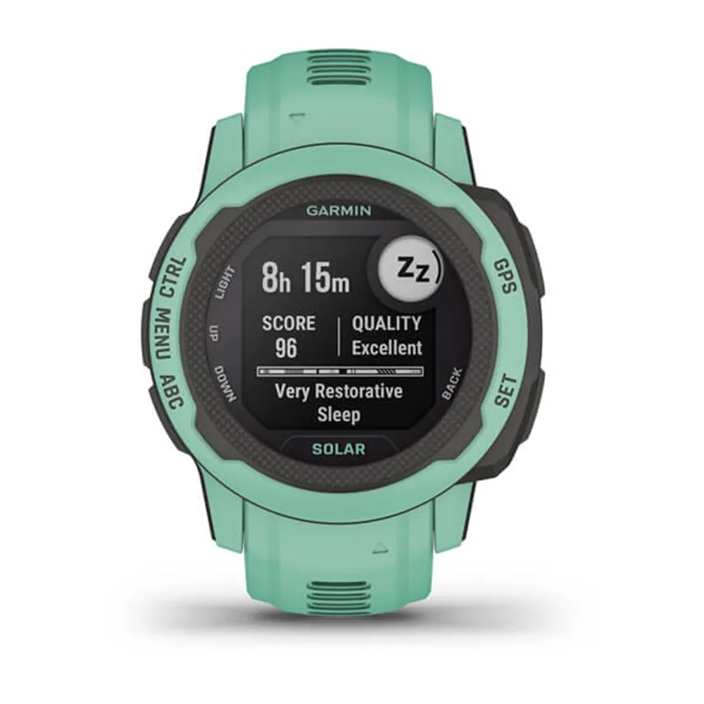 Garmin Instinct 2S Solar Mist Gray Smaller-Sized Rugged Outdoor Solar Charging Capabilities Multi-GNSS Support Watch - 010-02627-11