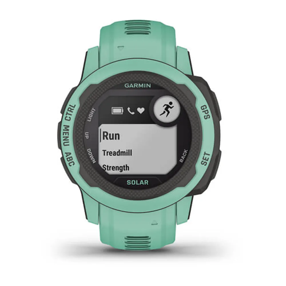 Garmin Instinct 2S Solar Mist Gray Smaller-Sized Rugged Outdoor Solar Charging Capabilities Multi-GNSS Support Watch - 010-02627-11
