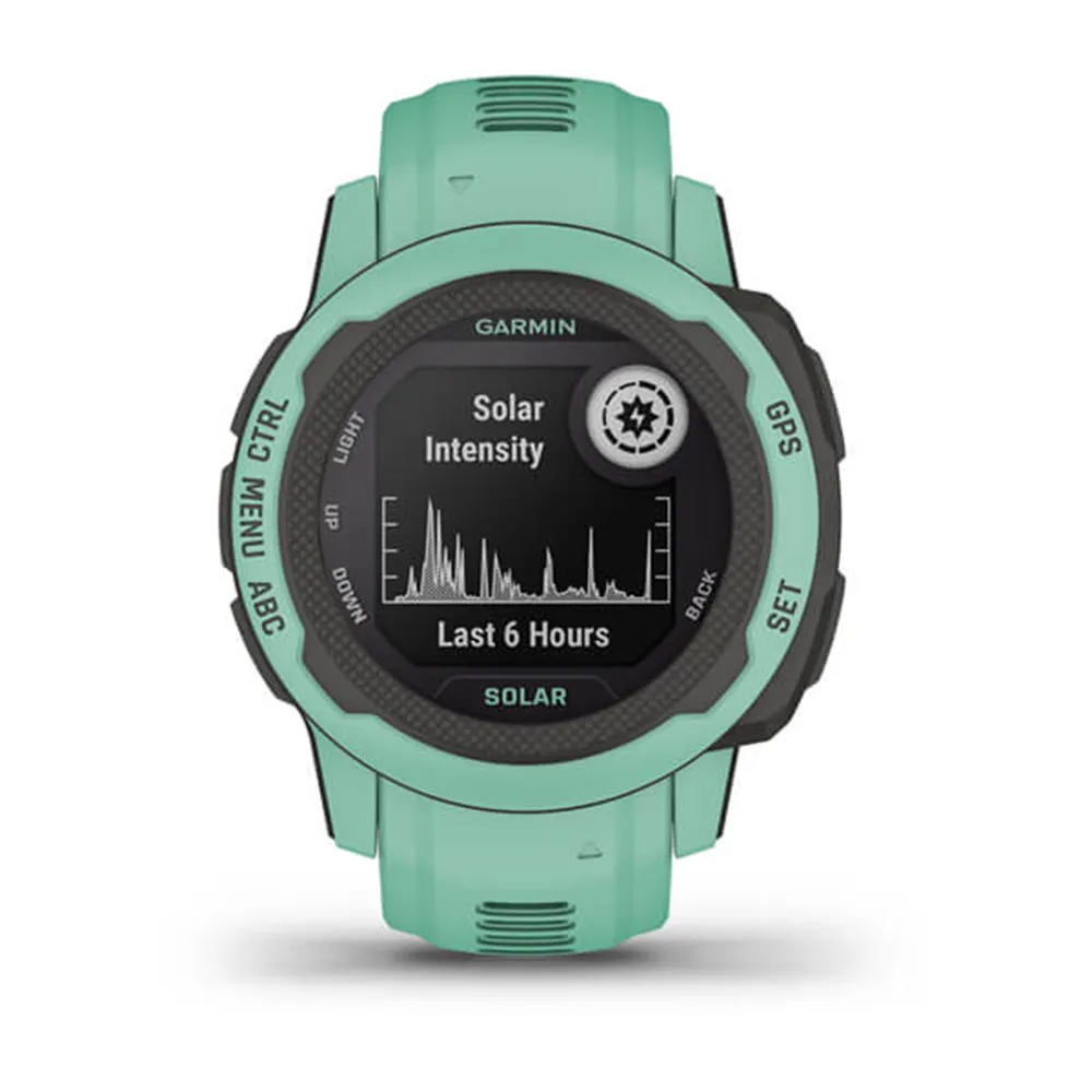 Garmin Instinct 2S Solar Mist Gray Smaller-Sized Rugged Outdoor Solar Charging Capabilities Multi-GNSS Support Watch - 010-02627-11