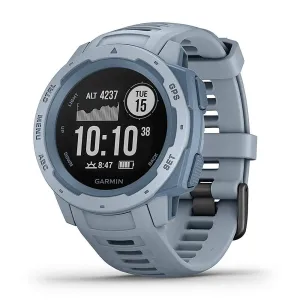 Garmin Instinct Seafoam Blue Band Multi-Sport Multi-Sensor Dial Rugged Outdoor Smart Watch - 010-02064-05